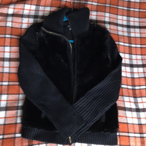 ❌SOLD❌Jones NY Wool & Faux Fur Signature Jacket Medium - Picture 6 of 7